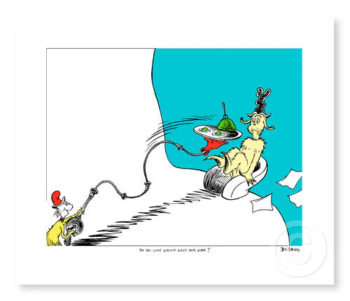 Do You Like Green Eggs and Ham - Single 732/2500  - Framed