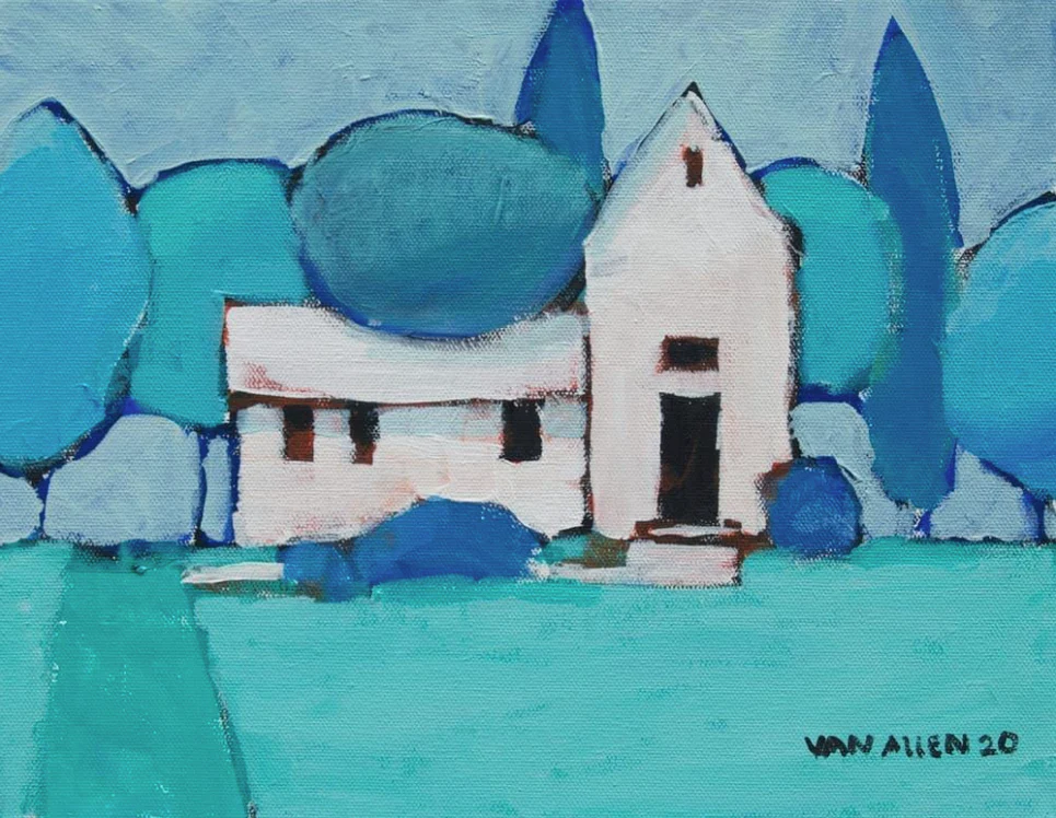 House Blue Small Print 4/200