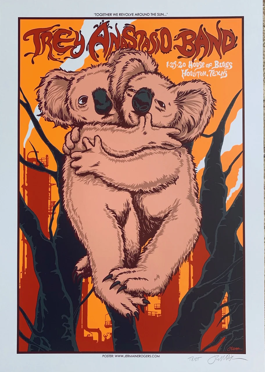 Trey Anastasio 1.25.20 HTX TEST on light blue stardream