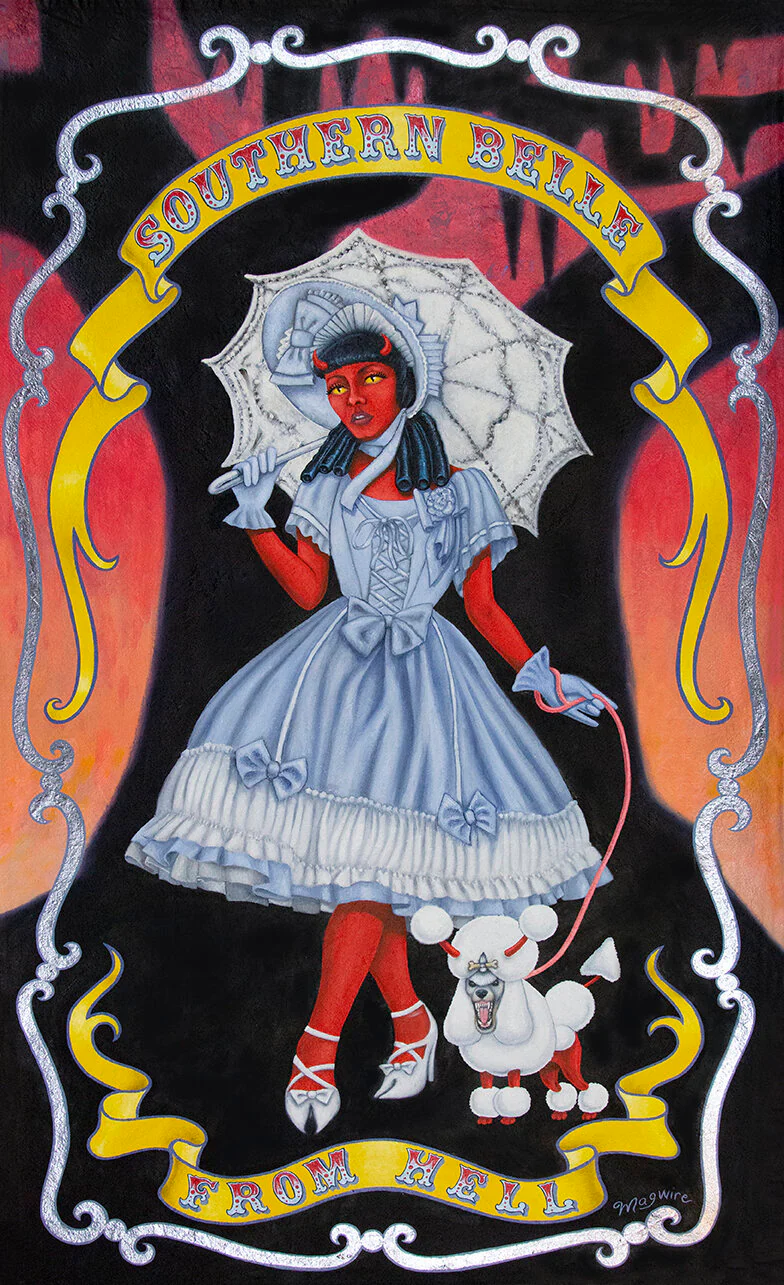 Southern Belle from Hell - Framed